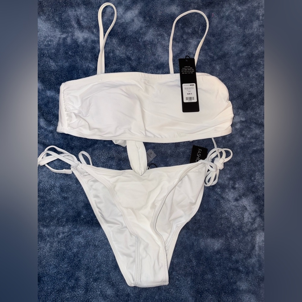 Fashion Nova White Bikini Set